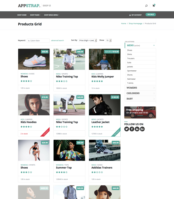 shop-grid page thumbnail